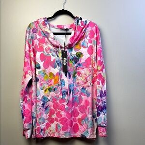 Lily by Firmiana Multicolor Floral Hoodie